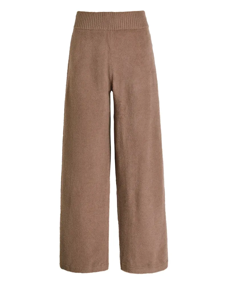 Eberjey ribbed wide-leg trousers - Braun Braun