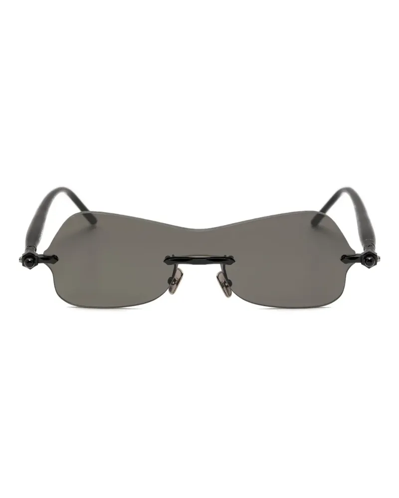 KUBORAUM Sun Mask Sonnenbrille - Schwarz Schwarz