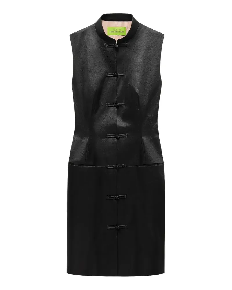 Shanghai Tang Qipao mini dress - Schwarz Schwarz