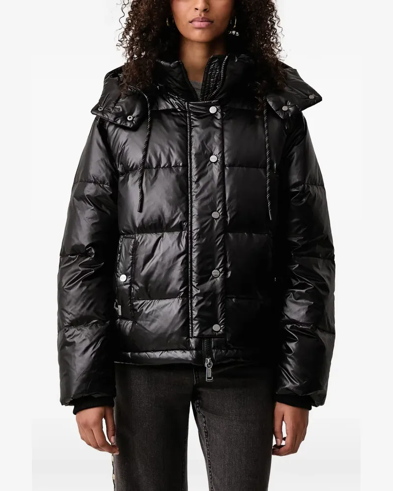 Mos Mosh Jilly quilted hooded jacket - Schwarz Schwarz