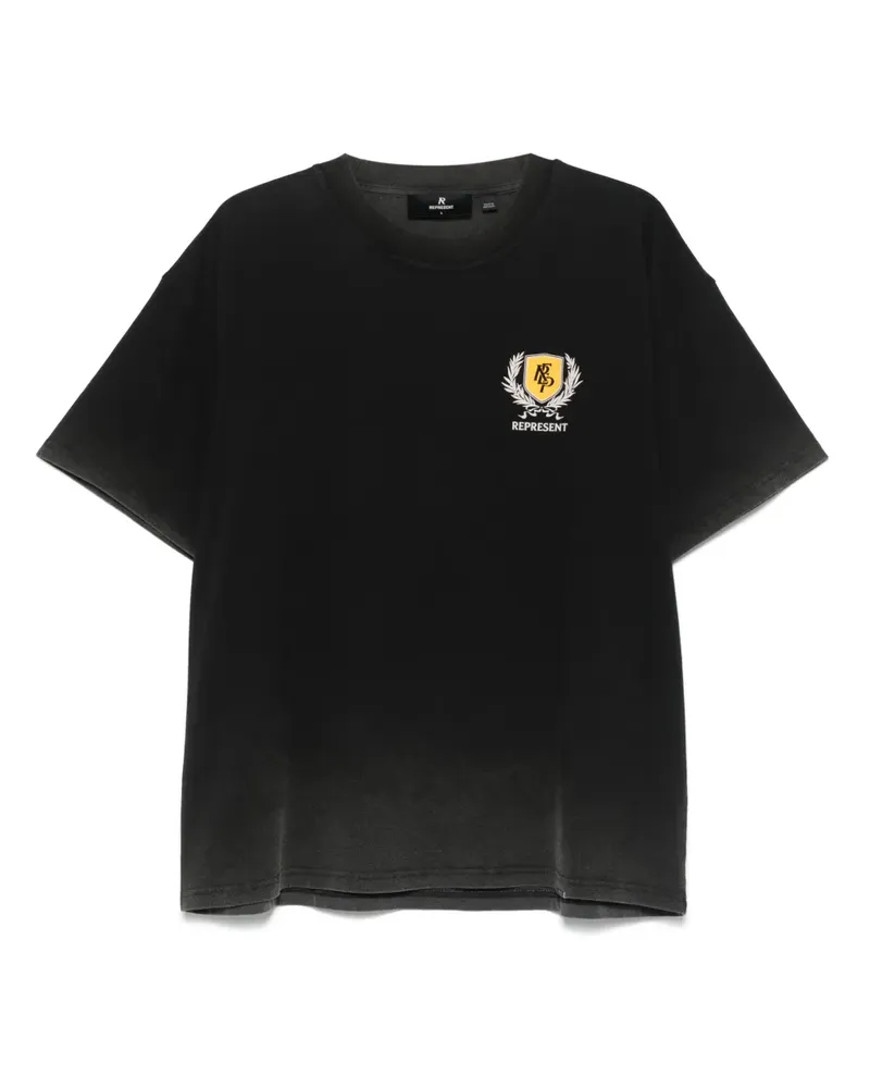 REPRESENT Crest T-Shirt - Schwarz Schwarz