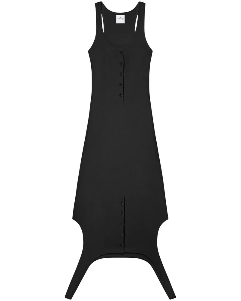 Courrèges Reversed Kleid - Schwarz Schwarz