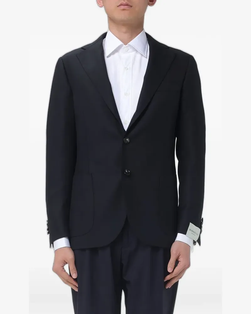 Luigi Borrelli single-breasted blazer - Schwarz Schwarz