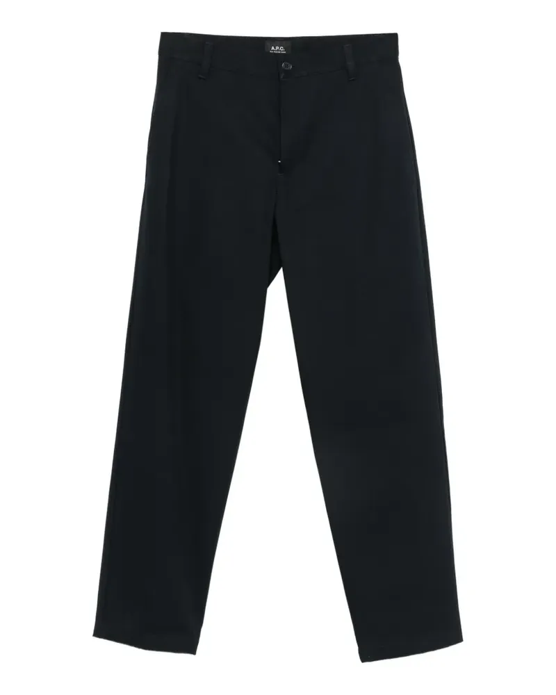 A.P.C. straight-leg cotton trousers - Blau Blau