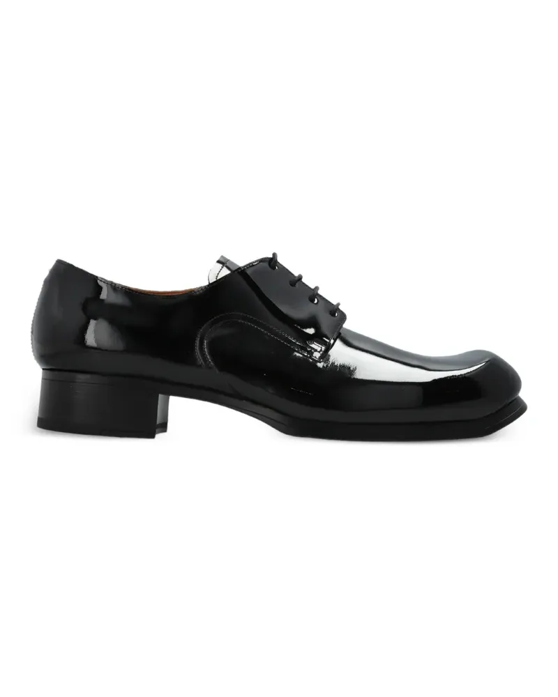Maison Margiela Schnürschuhe aus Lackleder - Schwarz Schwarz