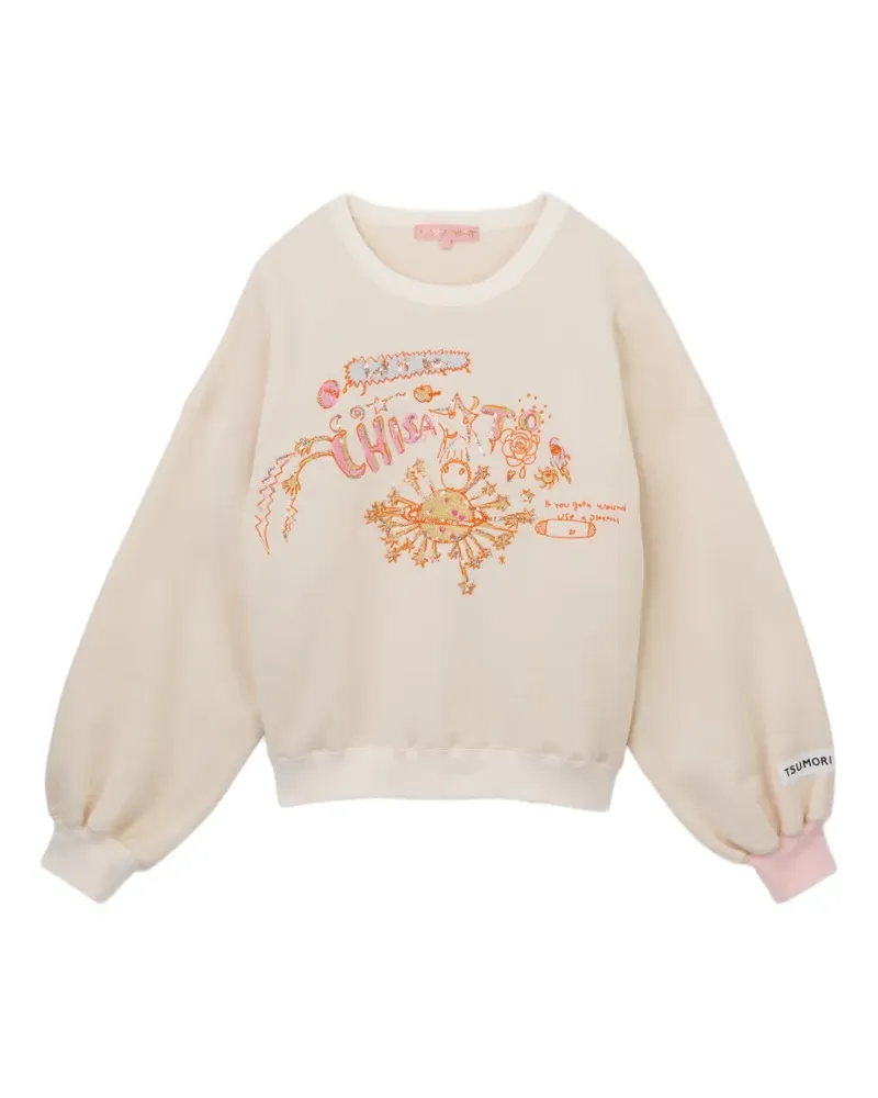 Tsumori Chisato Pullover mit grafischem Print - Nude Nude