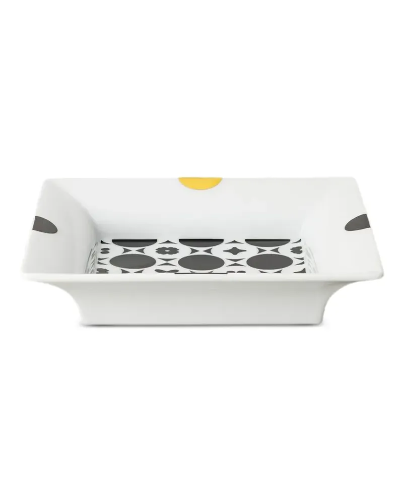Rosenthal Coppa geometric-print tray - Weiß Weiß