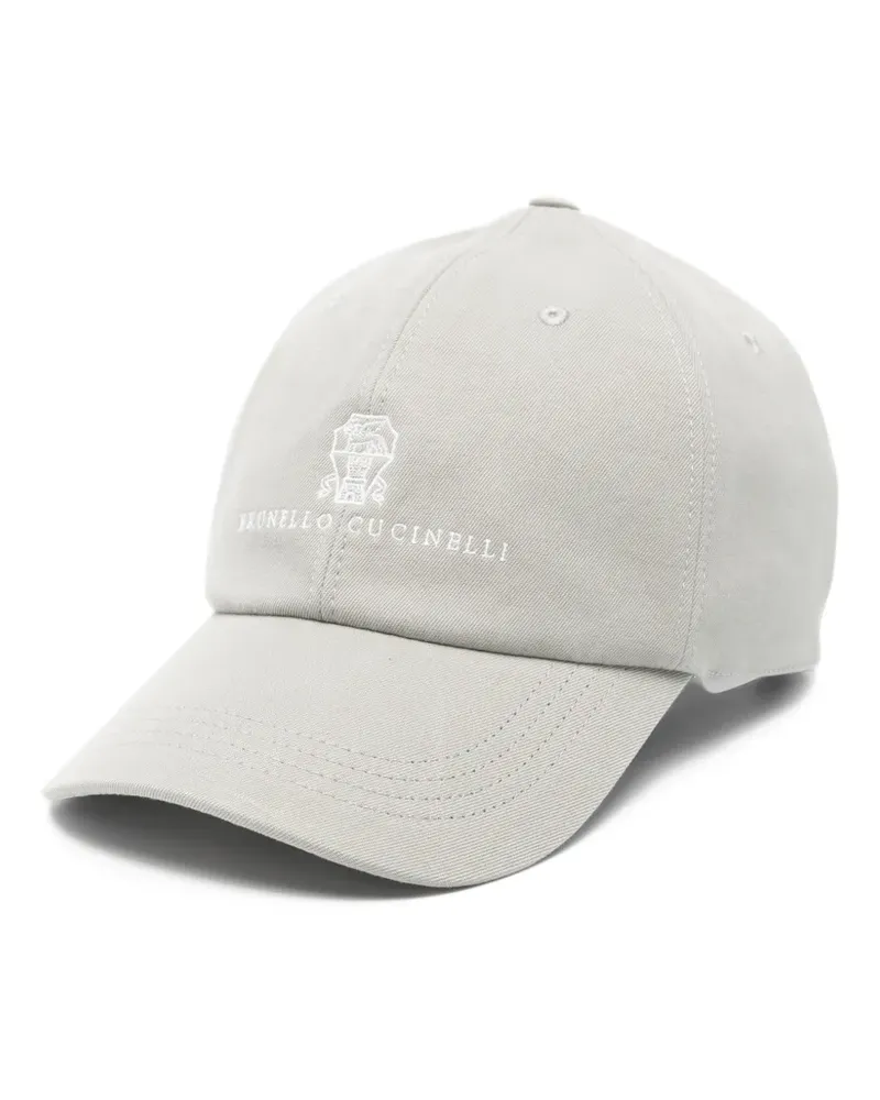 Brunello Cucinelli logo baseball cap - Grau Grau