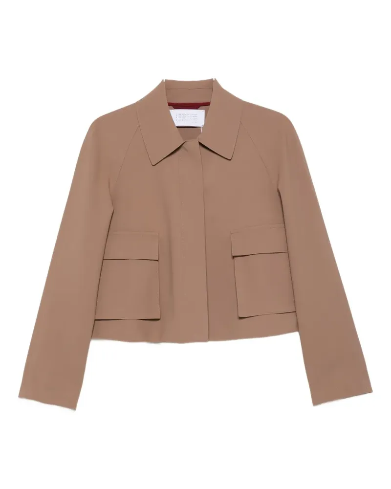Harris Wharf London point-collar jacket - Nude Nude