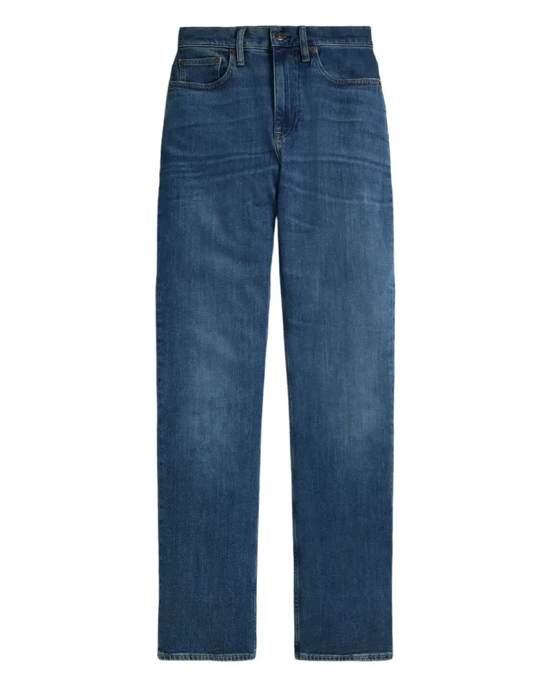 Ralph Lauren Gerade High-Waist-Jeans - Blau Blau