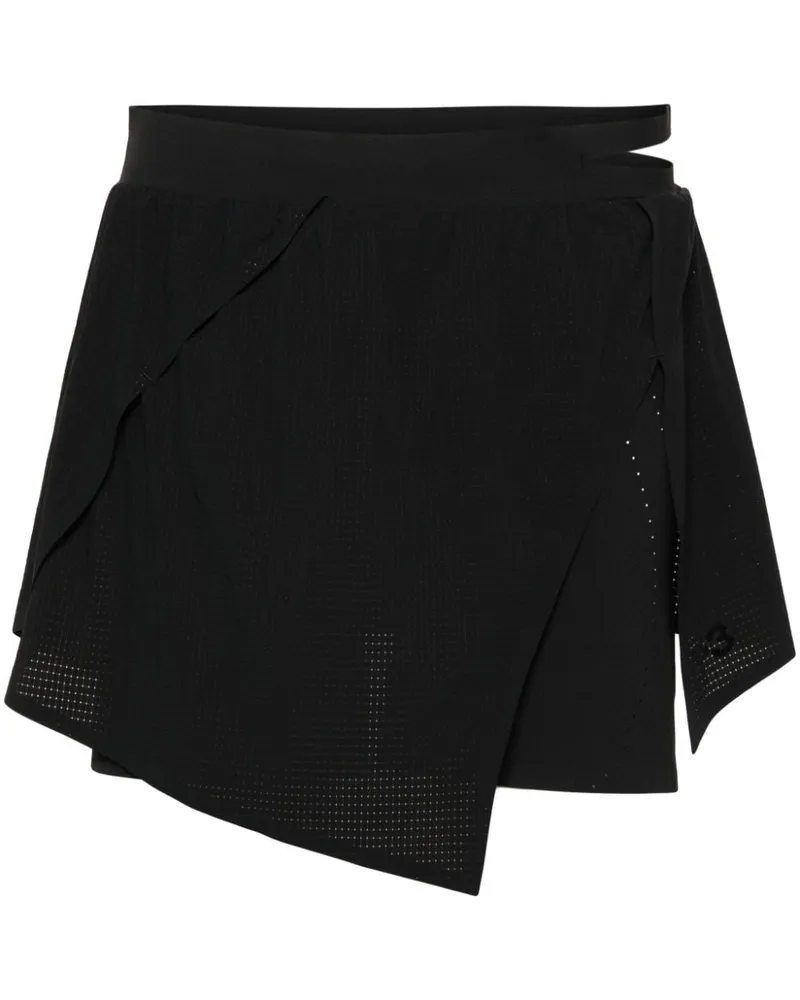 Y-3 Mesh-Hosenrock mit Logo-Print - Schwarz Schwarz