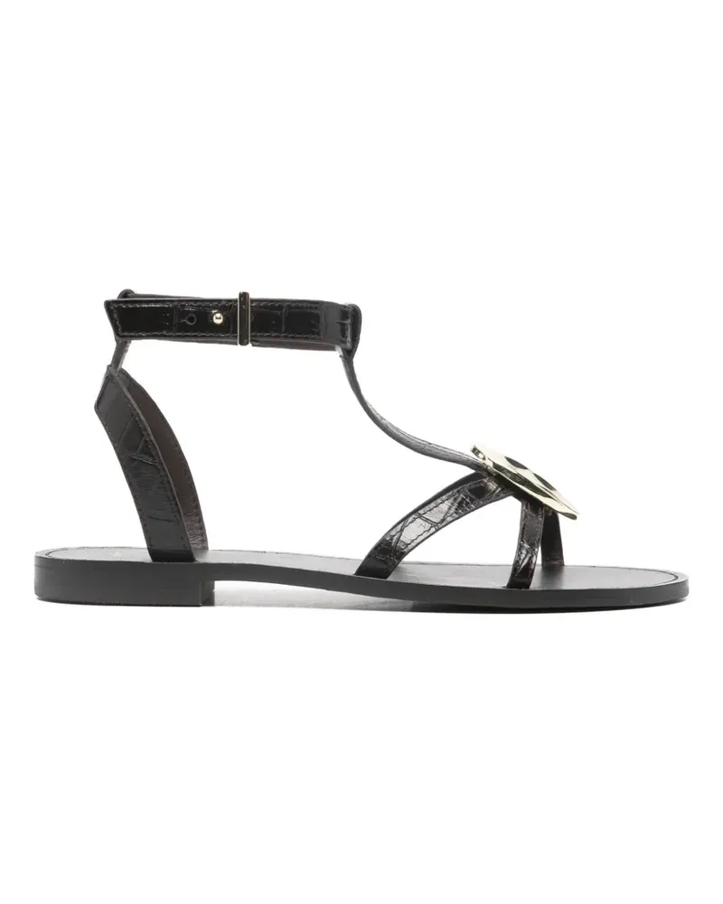 Maje Sandalen mit Schnallenverschluss - Schwarz Schwarz