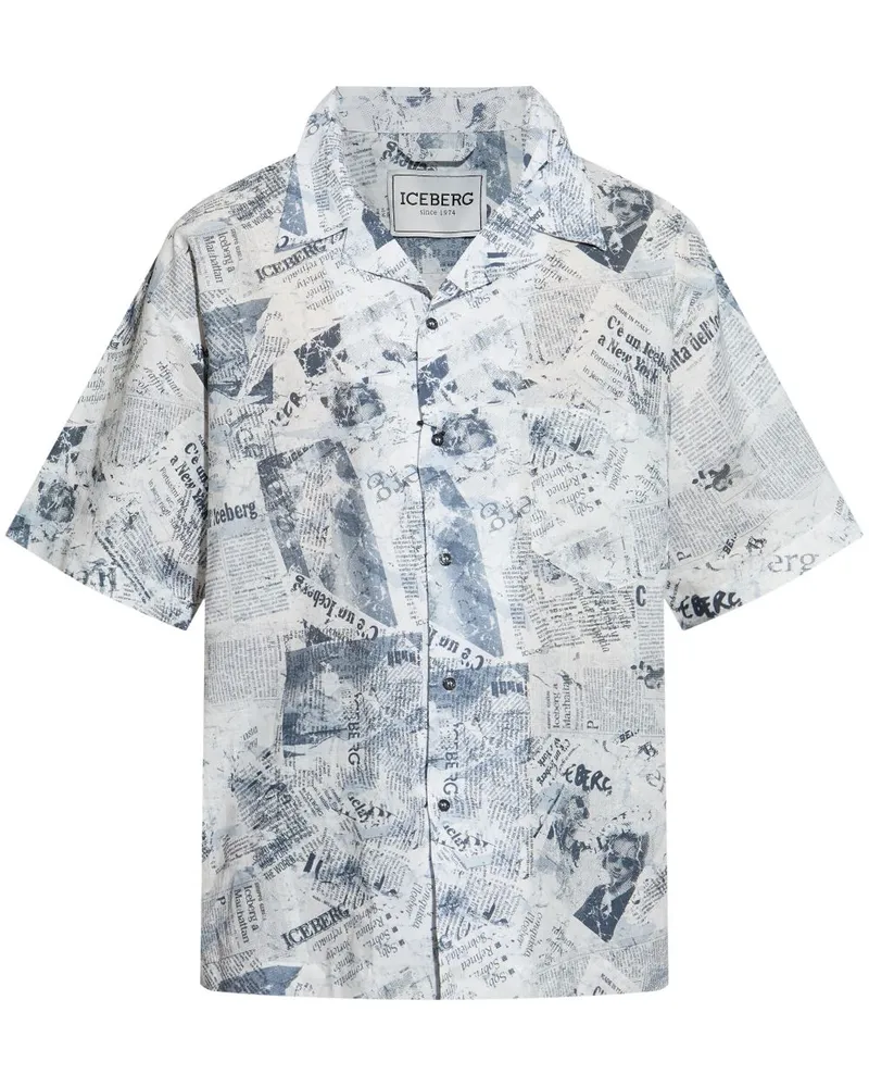 Iceberg Hemd mit Print - Nude Nude