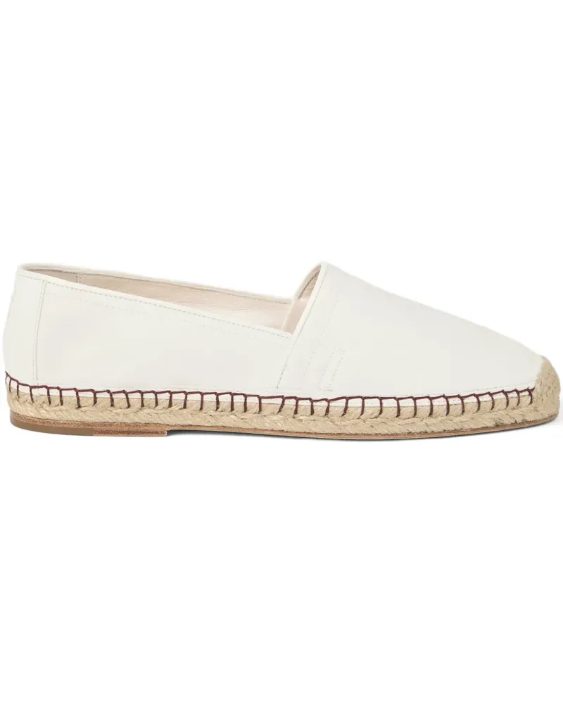 Brunello Cucinelli Espadrilles aus Leder - Weiß Weiß