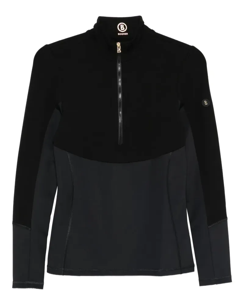 Bogner Melika Sweatshirt mit Reißverschluss - Schwarz Schwarz