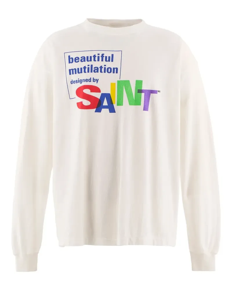 SAINT MXXXXXX Beautiful Saint Langarmshirt - Weiß Weiß