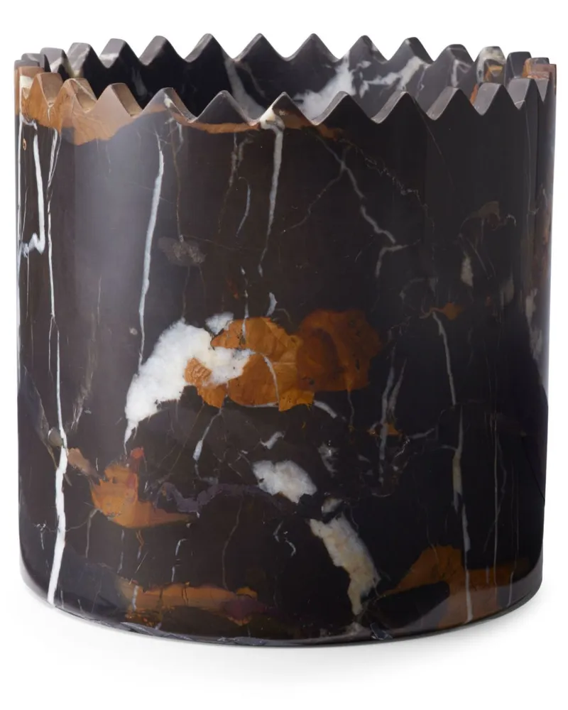 Editions Milano Triangoli' Vase, 15cm - Schwarz Schwarz