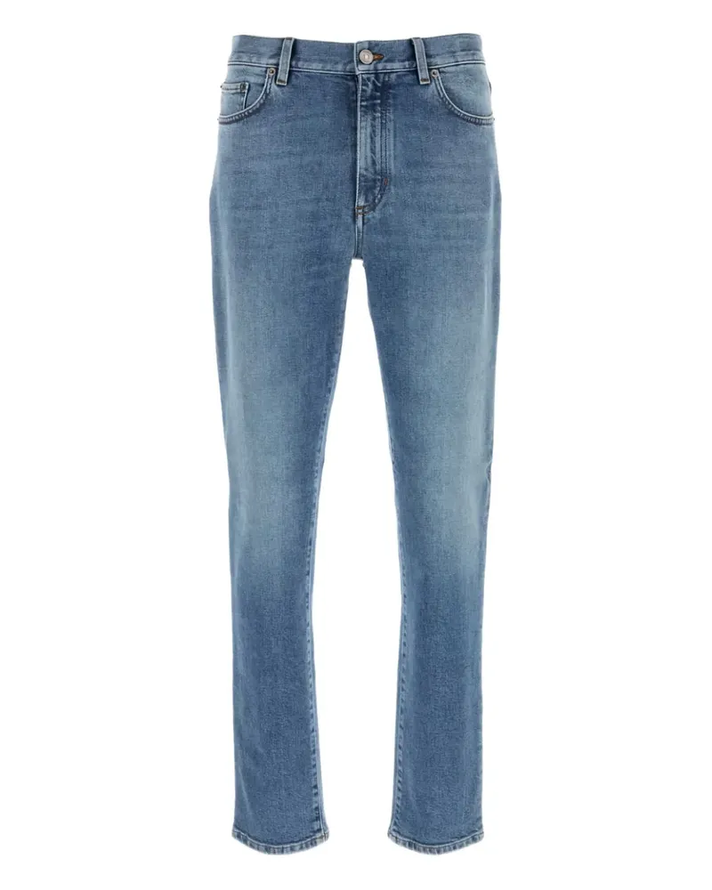 Ermenegildo Zegna Jeans mit Logo-Patch - Blau Blau