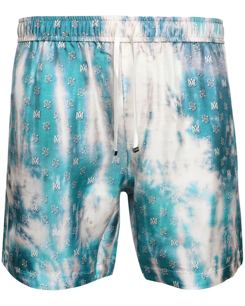 Amiri Shorts mit Monogramm-Print - Blau Blau