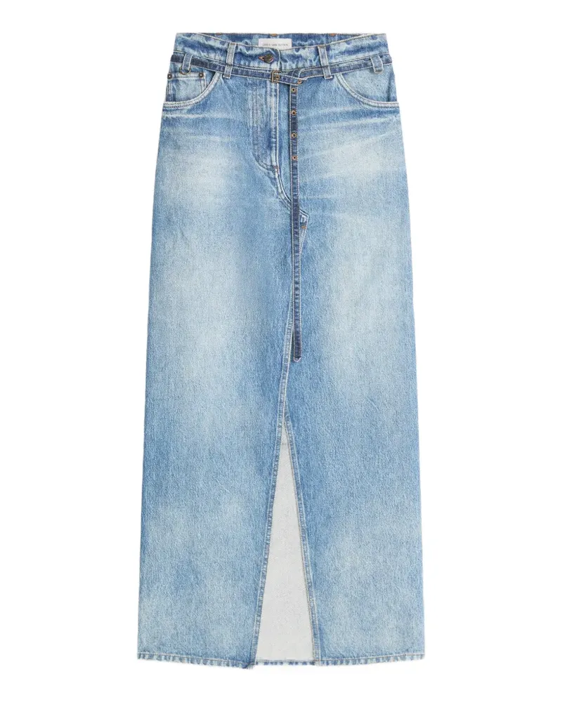 Dries van Noten Langer Jeansrock - Blau Blau