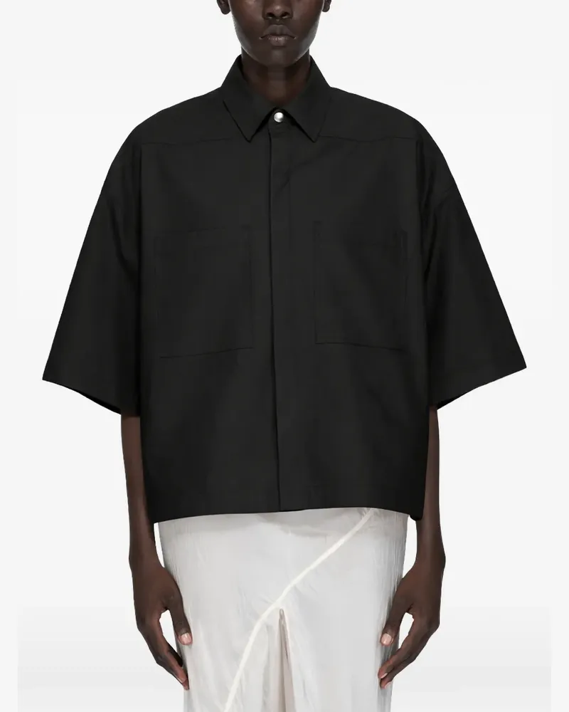 Rick Owens Hemd mit Taschen - Schwarz Schwarz