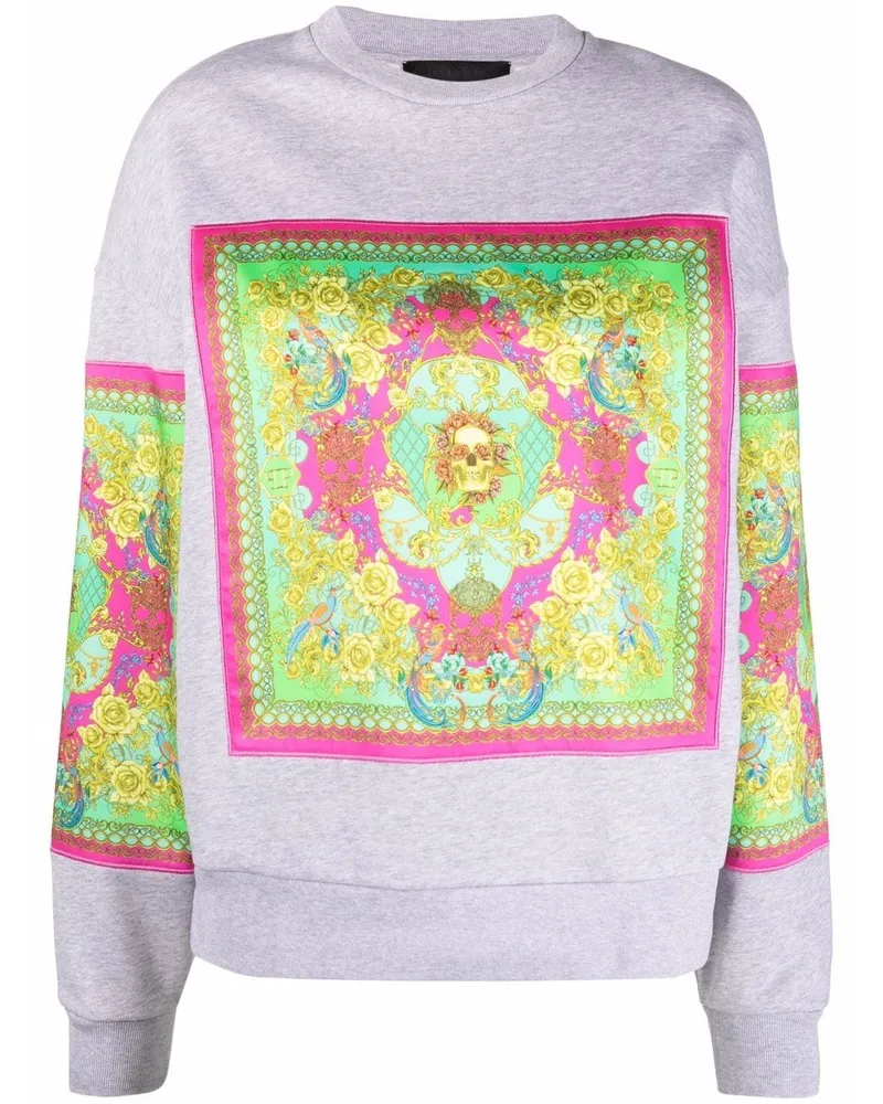 Philipp Plein Sweatshirt mit New Baroque-Print - Grau Grau