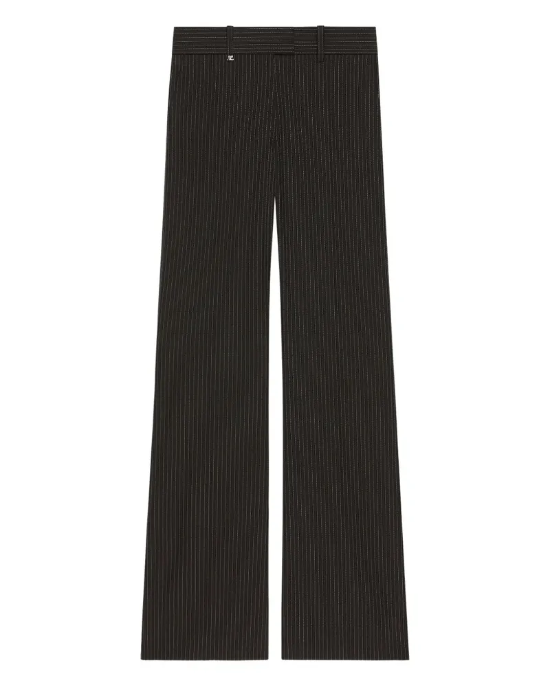 Courrèges Hose mit Nadelstreifen - Schwarz Schwarz