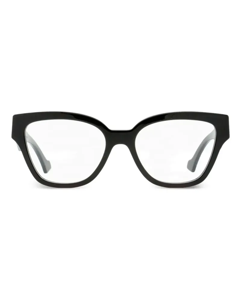 Gucci interlocked logo square glasses - Schwarz Schwarz