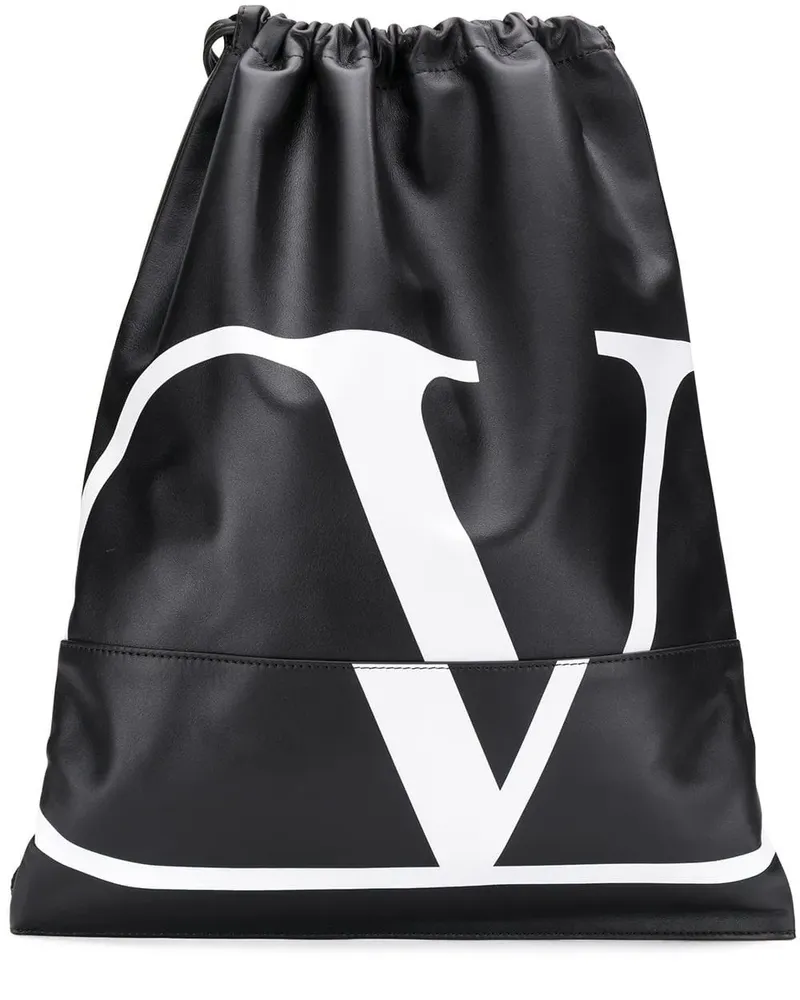 Valentino Garavani Rucksack mit VLOGO - Schwarz Schwarz
