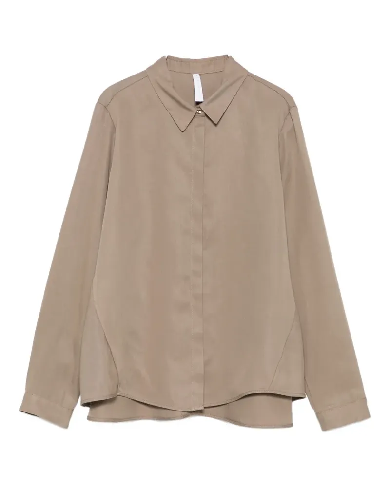 IMPERIAL layered-hem shirt - Nude Nude