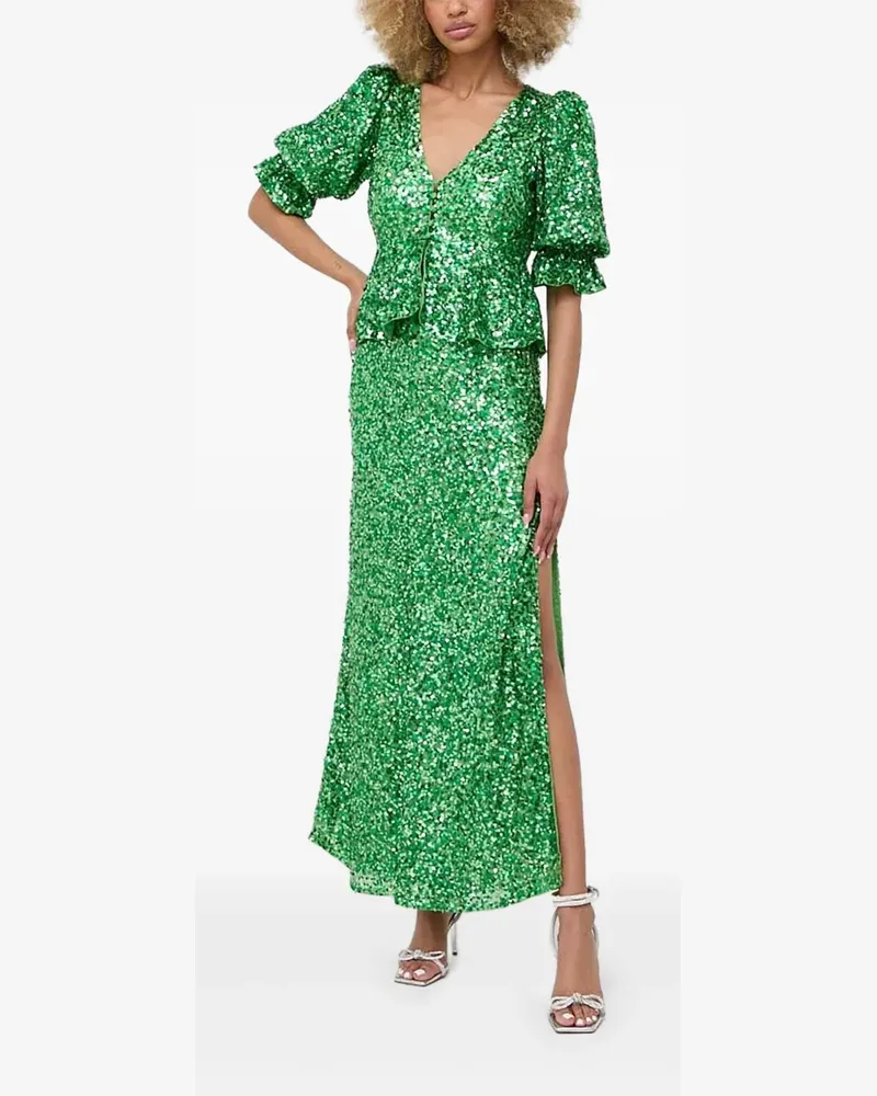 Notes du Nord Hillary Maxikleid - Grün Grün