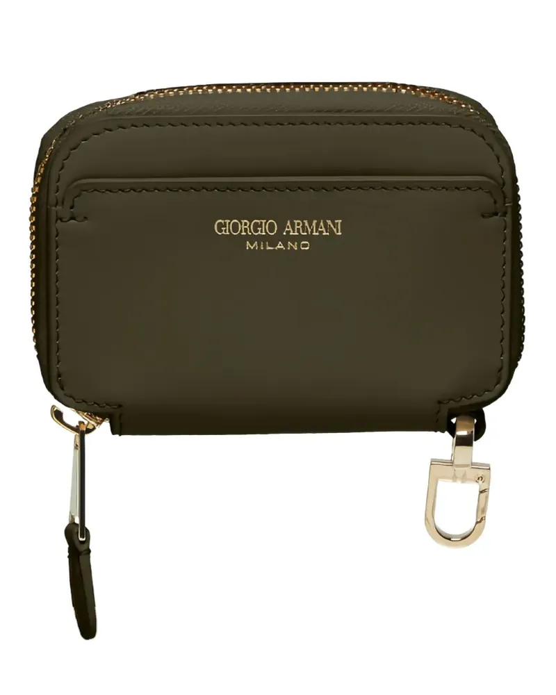 Giorgio Armani zip-around leather wallet - Grün Grün