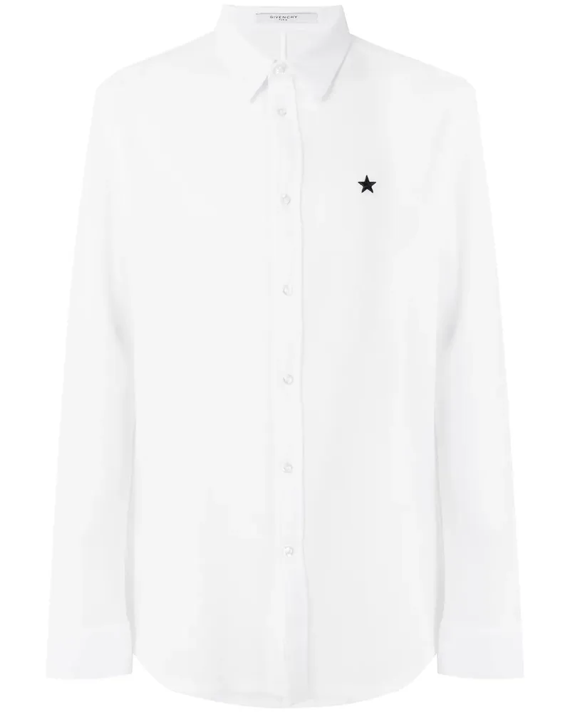Givenchy Hemd mit aufgesticktem Stern - Weiß Weiß
