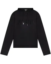 Dsquared2 Hoodie mit gebürstetem Finish Schwarz