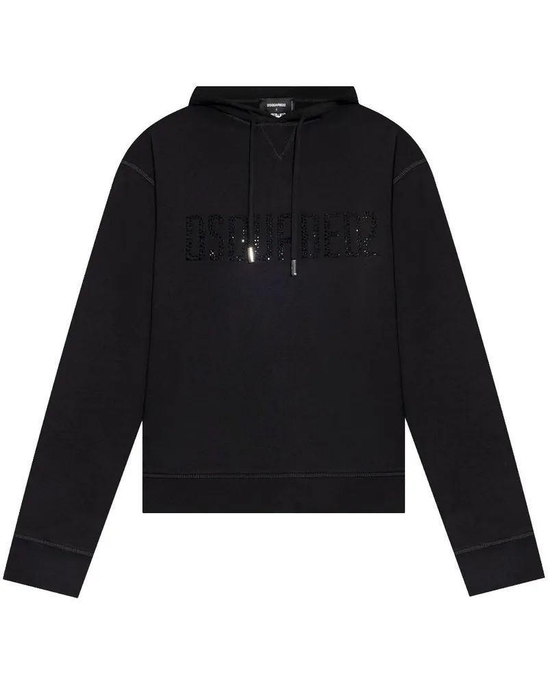 Dsquared2 Hoodie mit gebürstetem Finish - Schwarz Schwarz