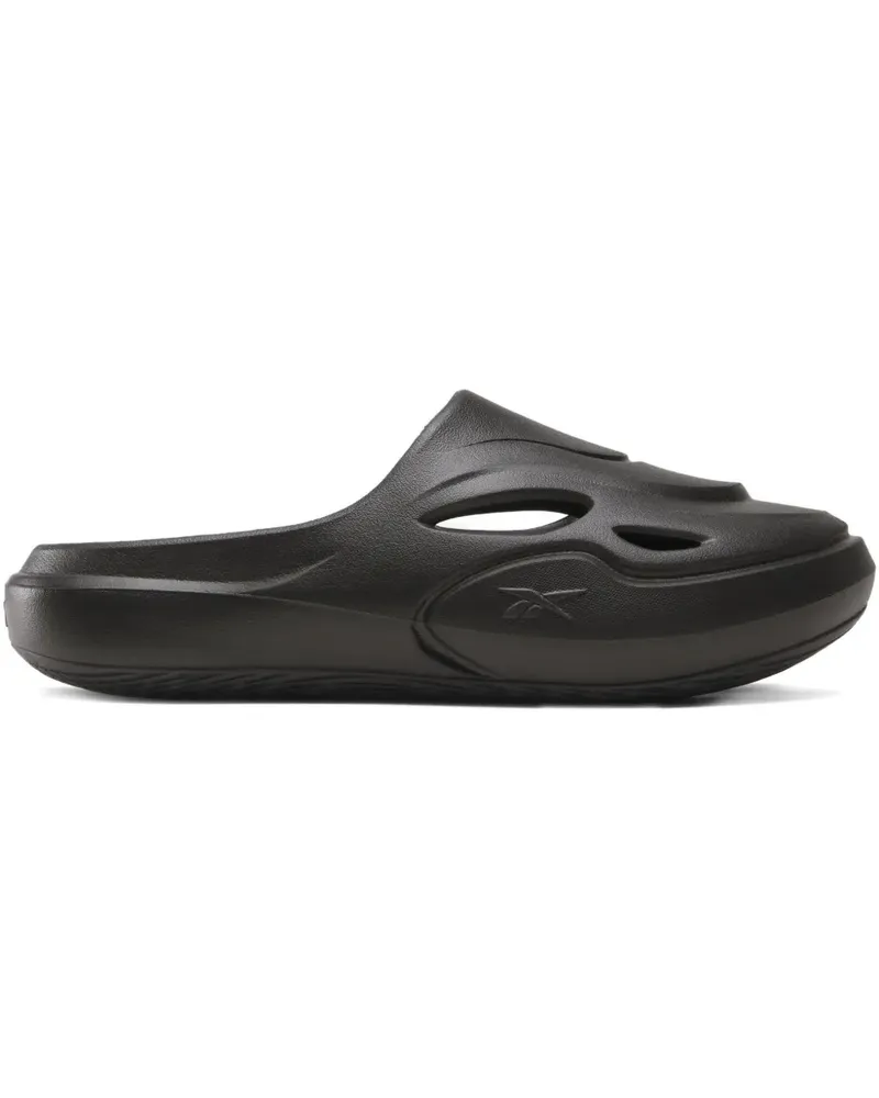 Reebok DMX Recovery "Triple Black" Pantoletten - Schwarz Schwarz