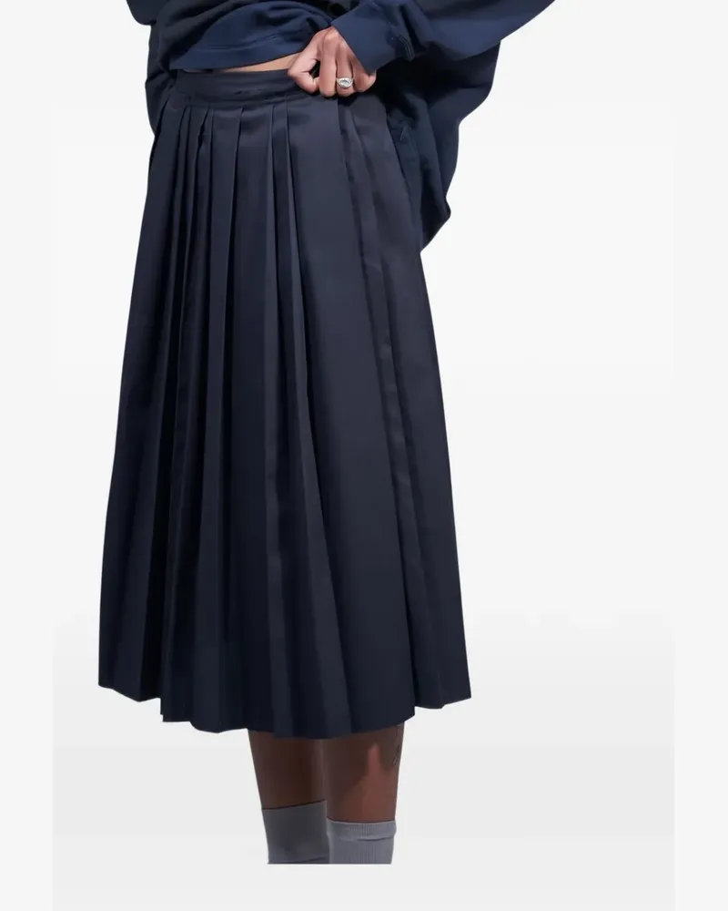Camiel Fortgens pleated midi skirt - Schwarz Schwarz
