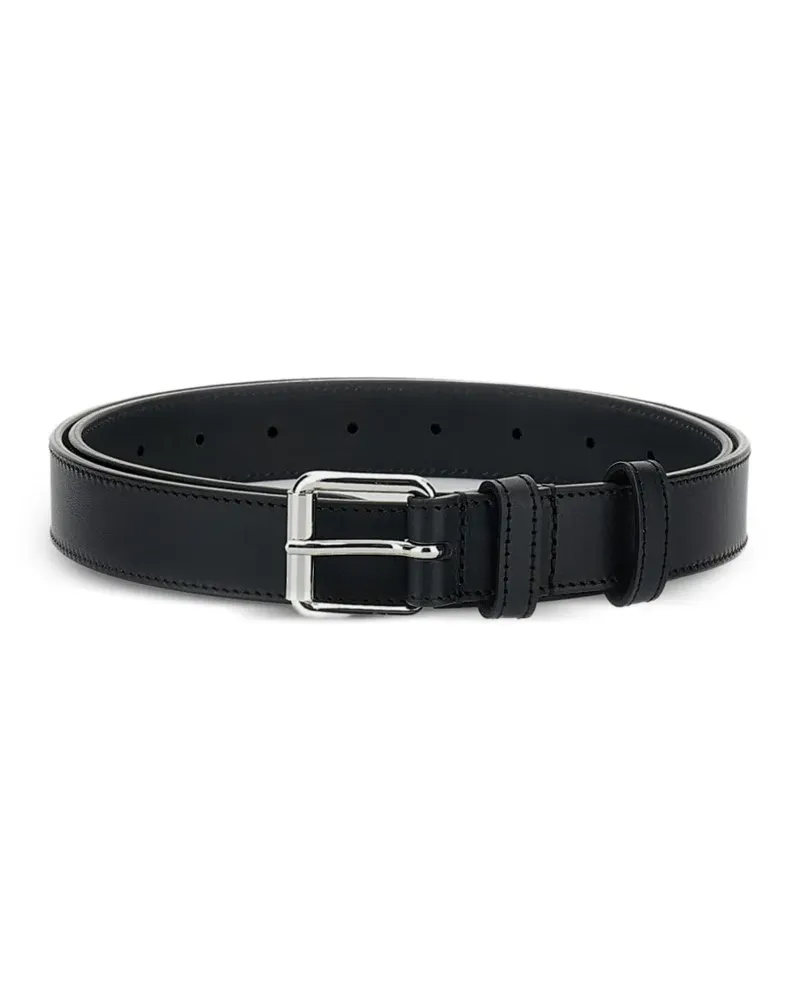 Comme des Garçons perforated leather belt - Schwarz Schwarz