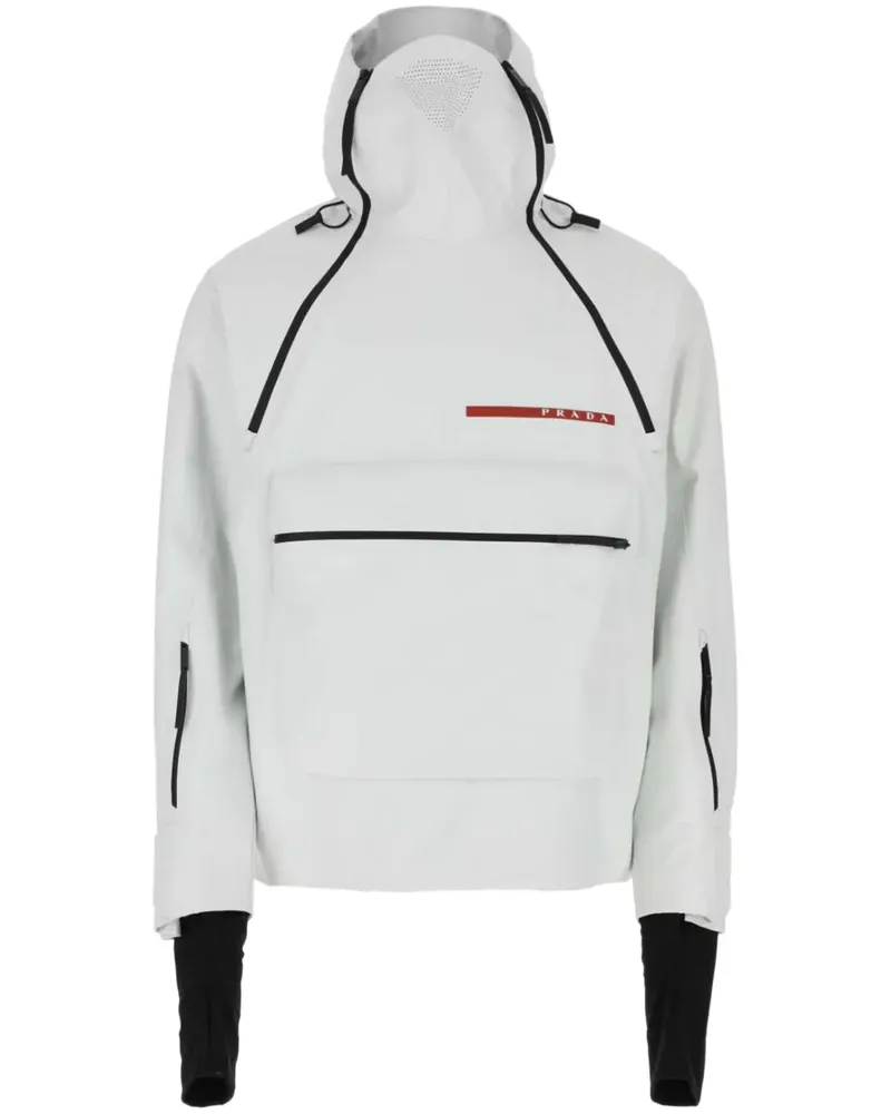 Prada Wattierte Skijacke mit Logo-Applikation - Nude Nude