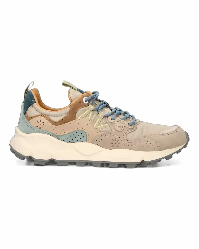 Flower MOUNTAIN Yamano 3 suede panelled sneakers - Nude Nude