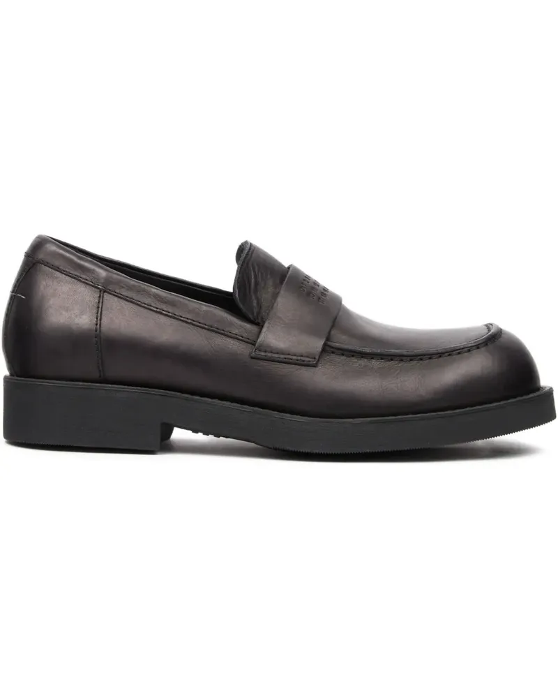 Maison Margiela Loafer mit Logo-Prägung - Schwarz Schwarz
