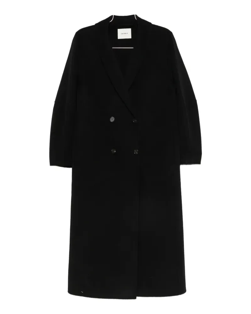 Lisa Yang Doublé shawl-lapel coat - Schwarz Schwarz