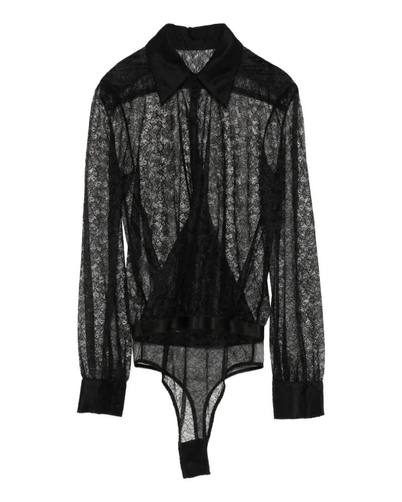 Kiki De Montparnasse Petite Fleur Body - Schwarz Schwarz