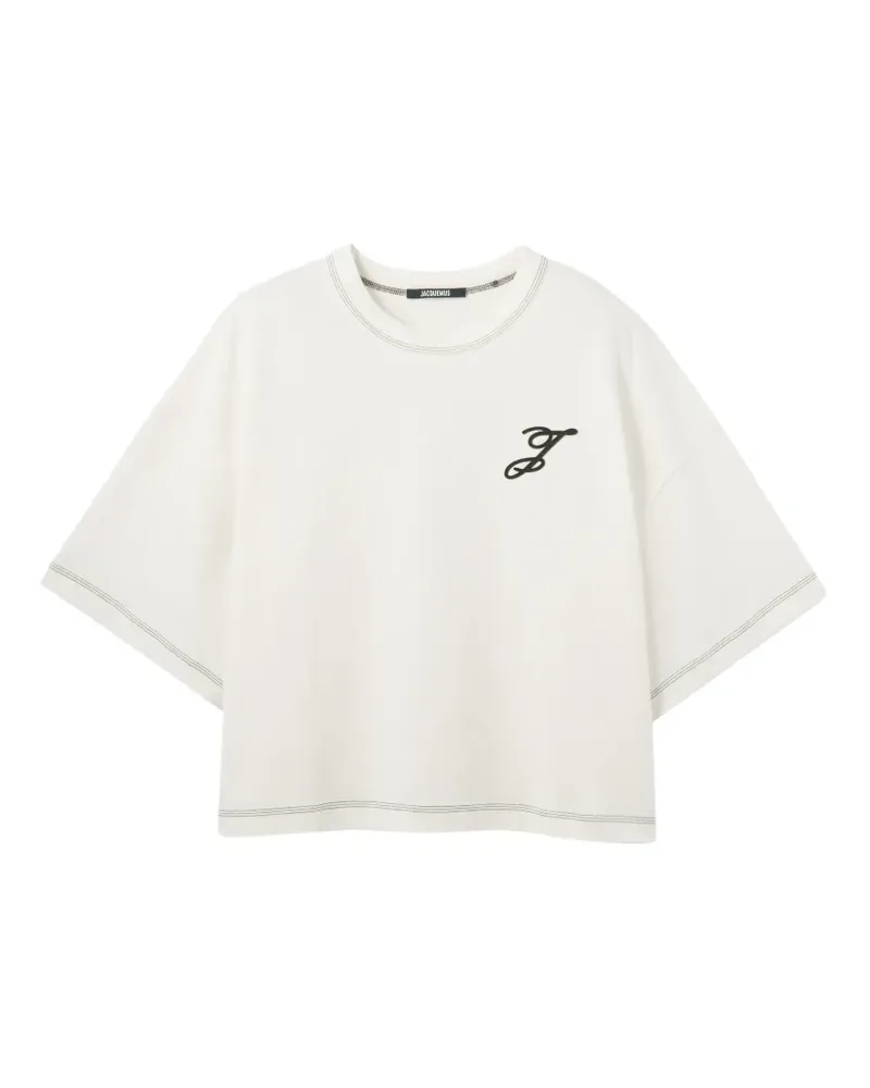 Jacquemus T-Shirt mit Logo-Detail - Weiß Weiß