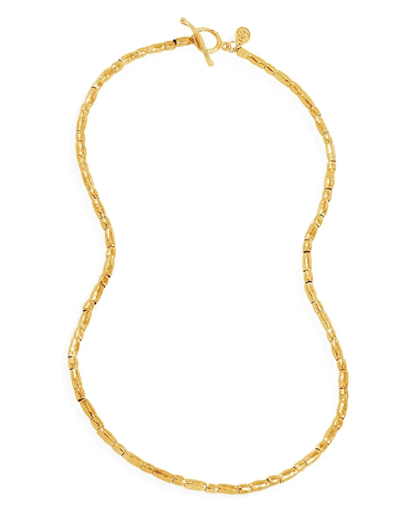 Dower & Hall Goldfarbene Halskette mit Perlen Gold