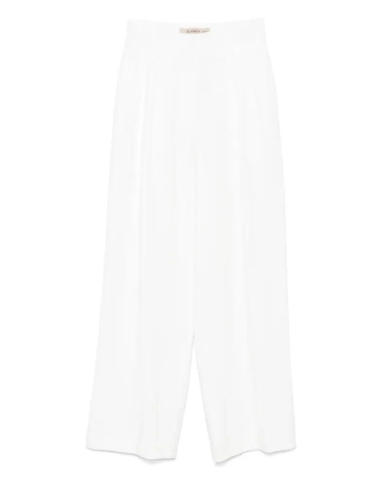 Blanca Plissierte Hose - Weiß Weiß