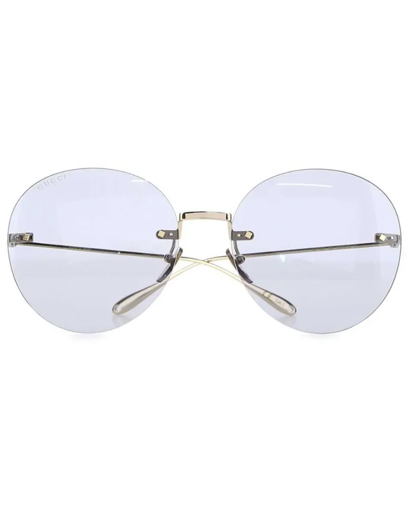 Gucci Sonnenbrille mit blumigem Anhänger - Gold Gold