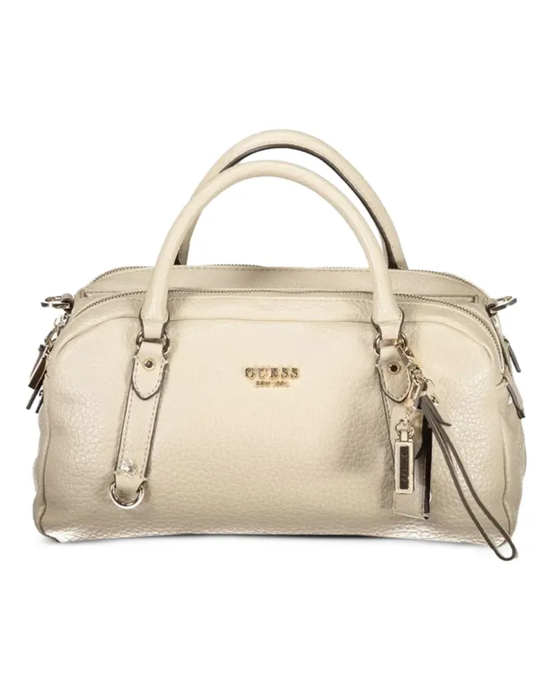 Guess mini Marcha pebbled tote bag - Nude Nude