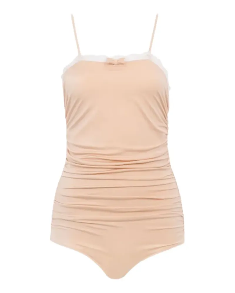 Chloé Body mit Spitzenbesatz - Nude Nude