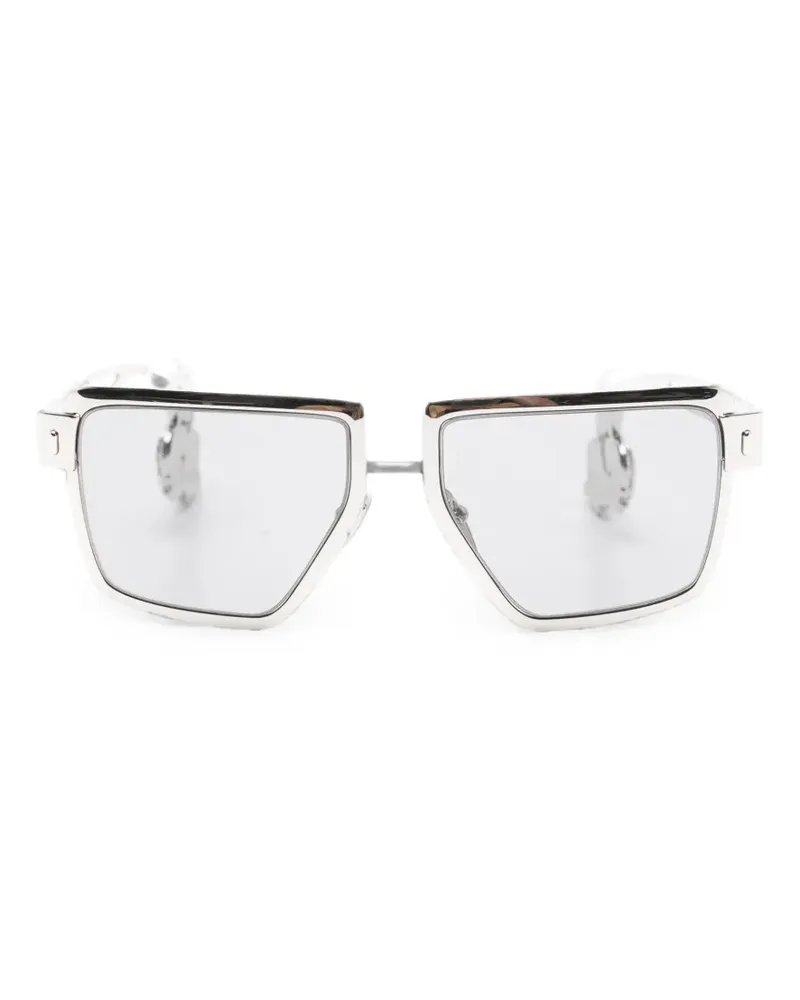 Prada Sonnenbrille mit Kristallen - Silber Silber